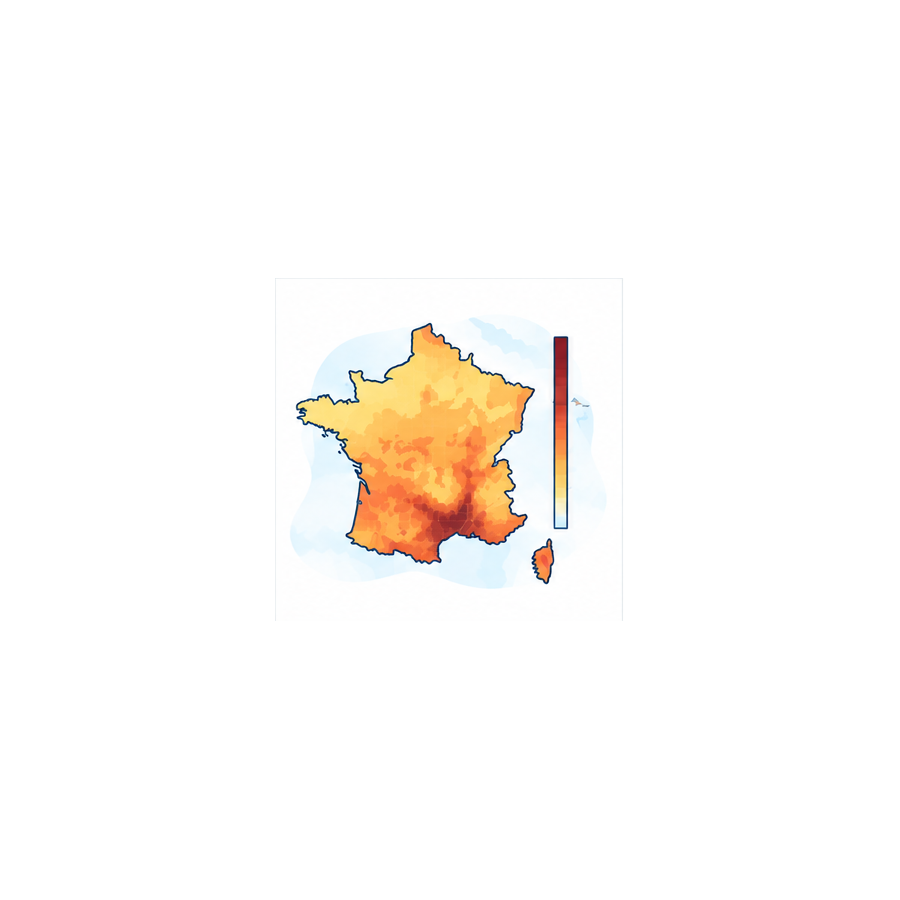 Editorial illustration of regional climate information
