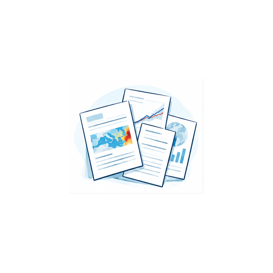 Editorial illustration of scientific publications